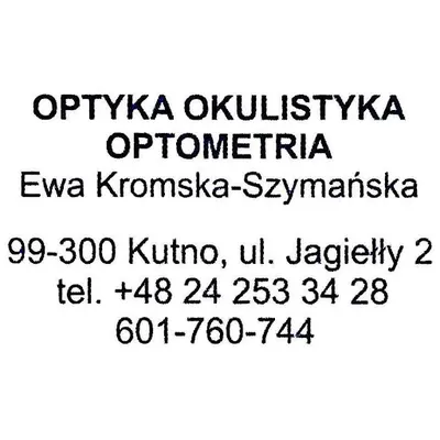 ZAKŁAD USŁUG OPTYCZNYCH EWA KROMSKA-SZYMAŃSKA